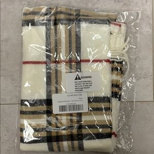 Plaid Cashmere Scarf || men or women